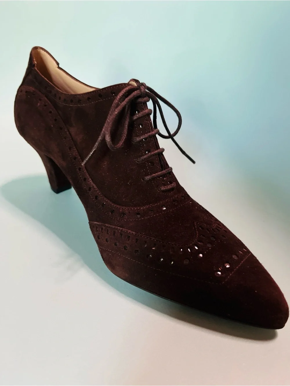 Fratelli Rossetti Suede Heel Wingtips